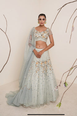 Aqua Blue Lehenga