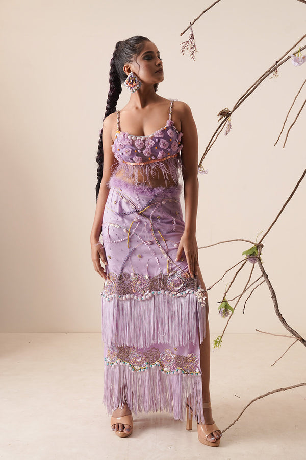 Lavender Skirt Set