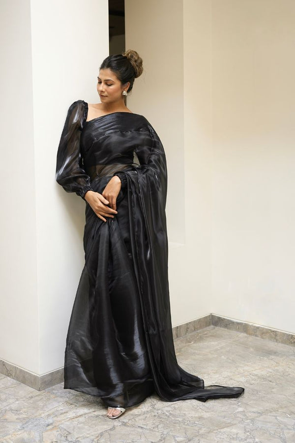 Dark Metal Saree