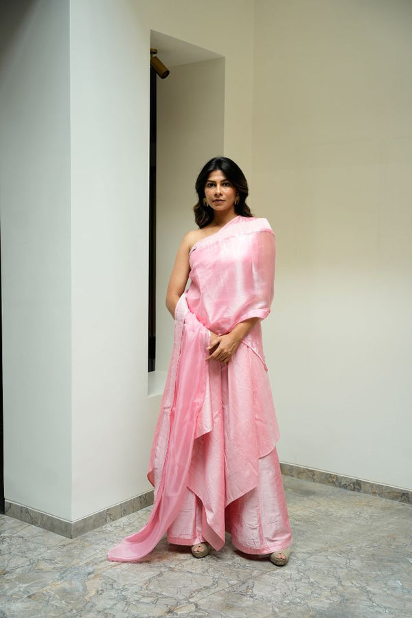 Metallic Candy Saree Co-ord