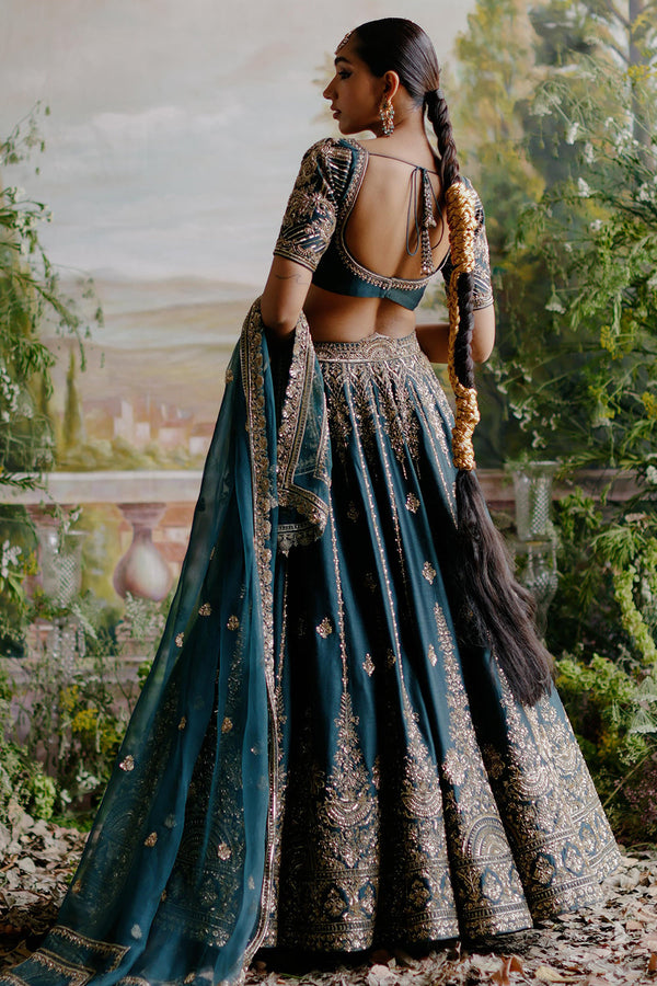 Dark Green Lehenga Set