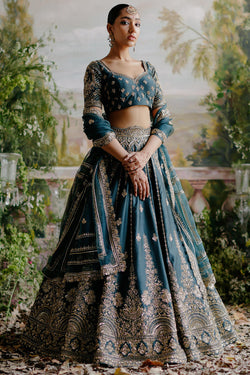 Dark Green Lehenga Set