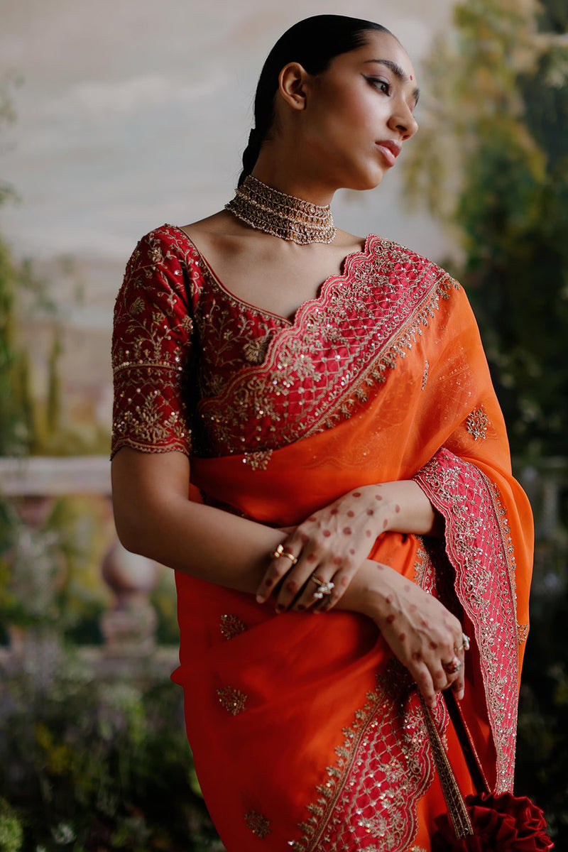 Orange Saree Set