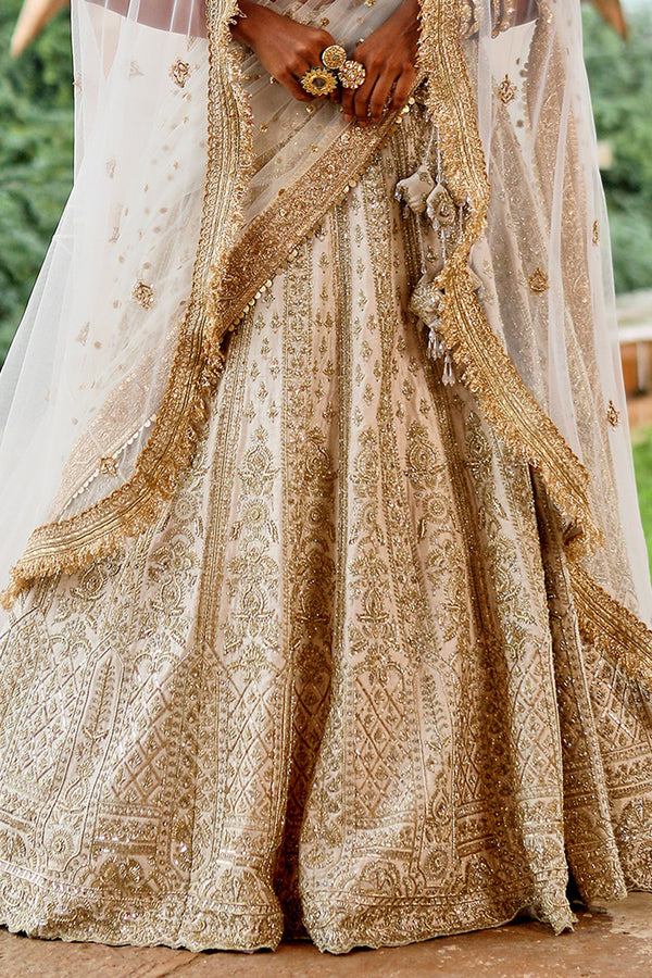 Off White Bridal Lehenga Set