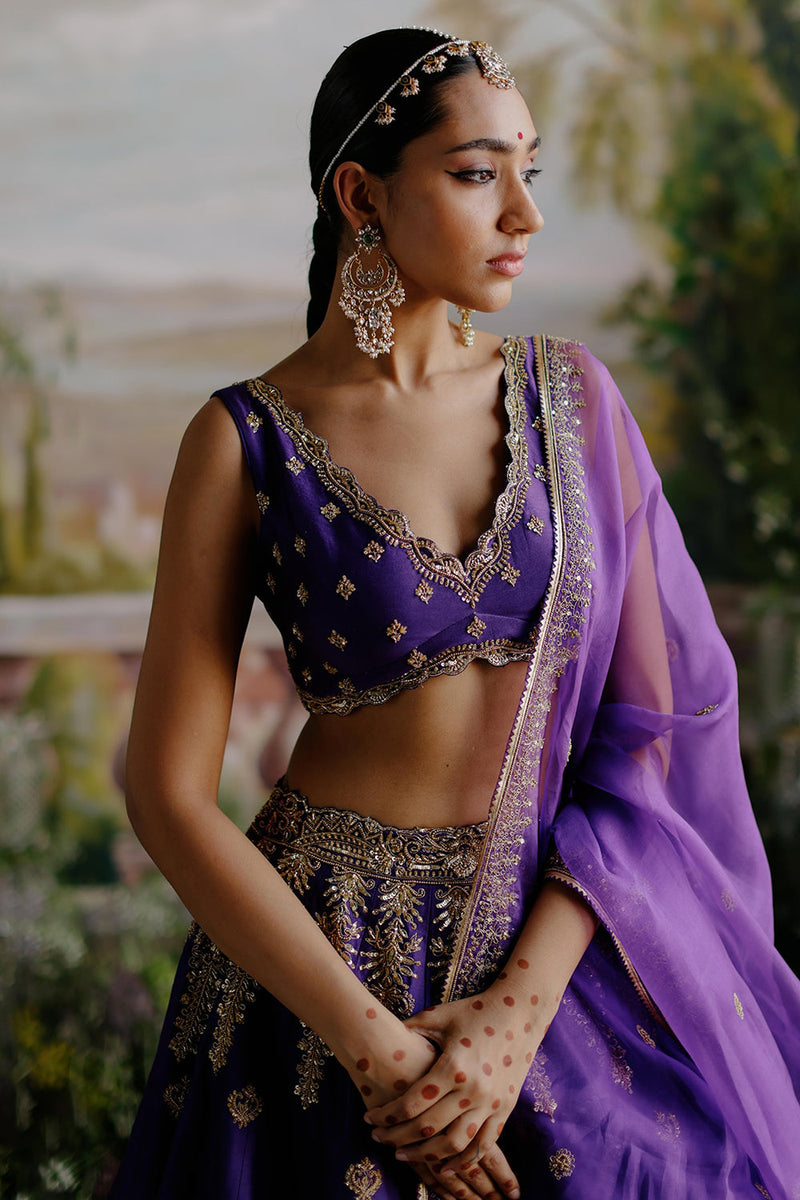 Purple Lehenga Set