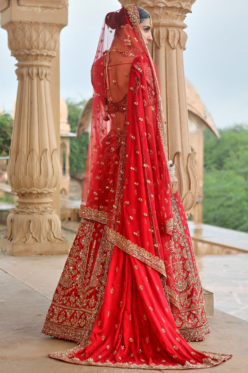 Red Bridal Lehenga Set