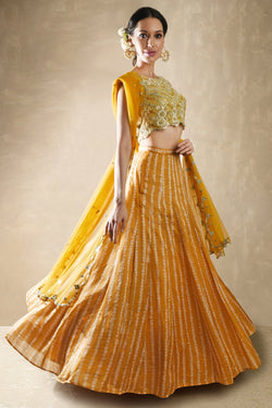 Mango Yellow Lehenga Set