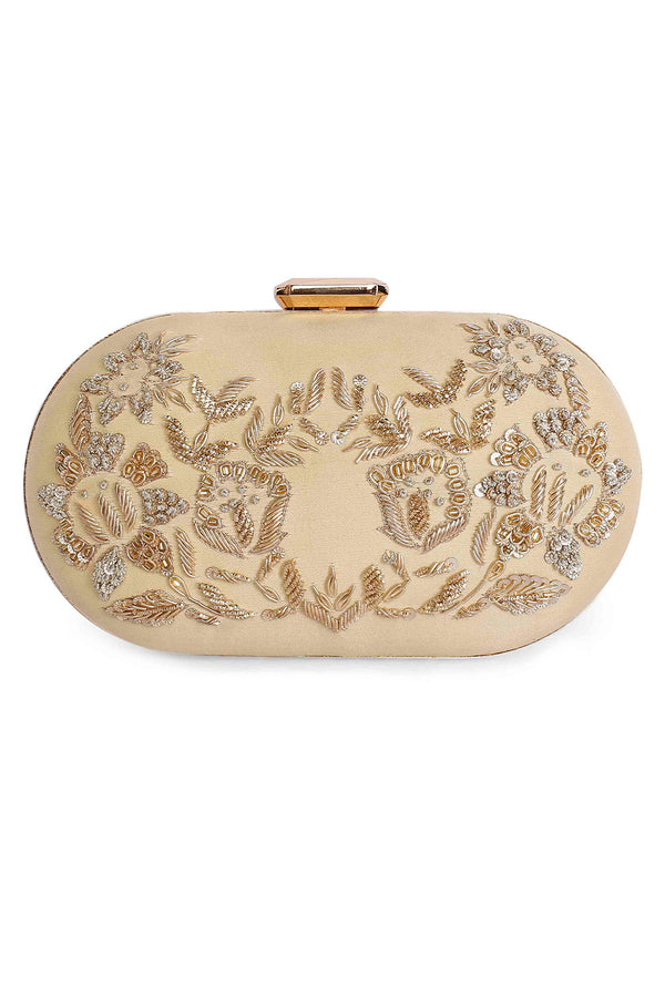 Zardosi oblong clutch