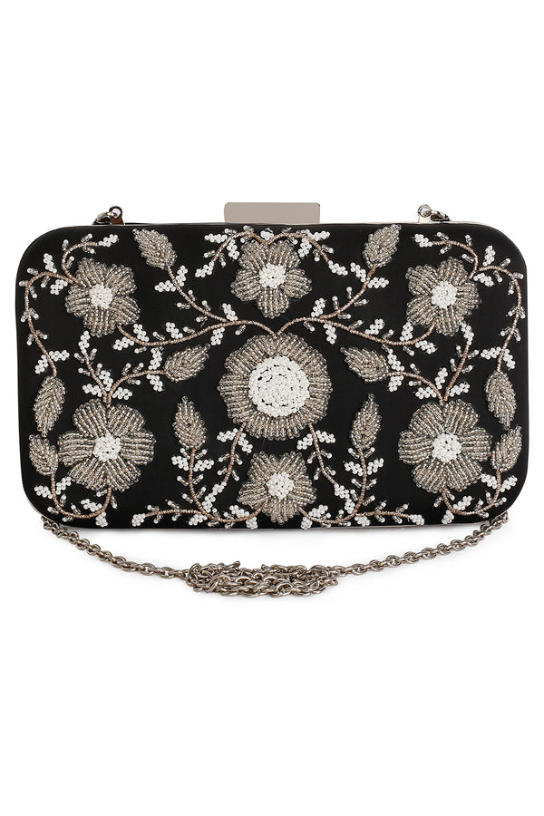 Black ornate clutch