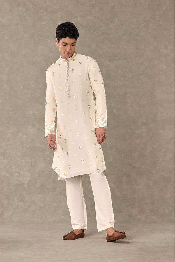 Ivory Wine Garden Kurta Sets