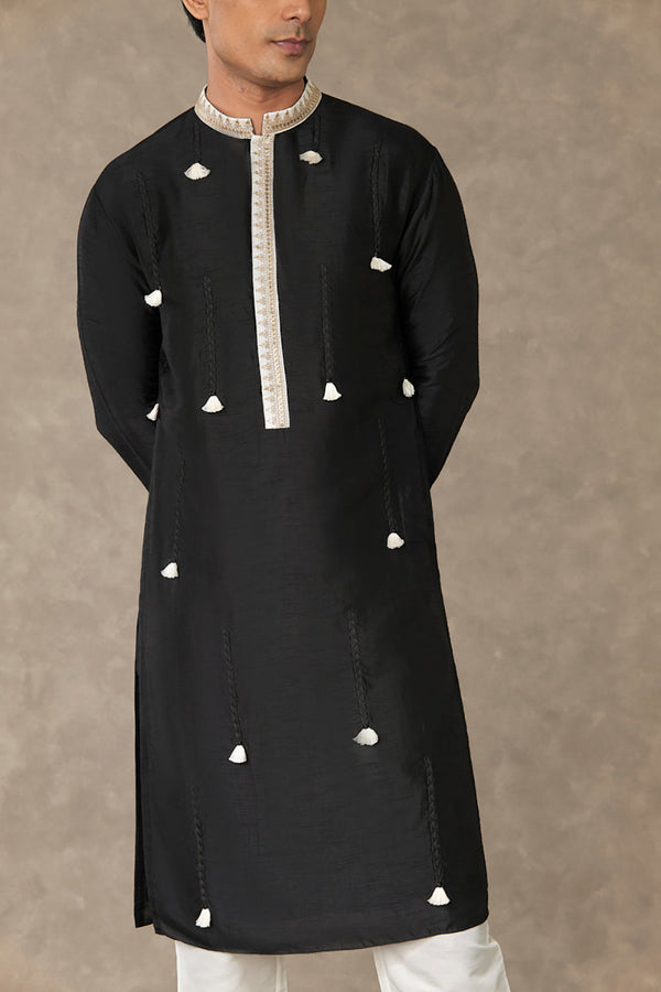 Black Tassel Kurta Sets