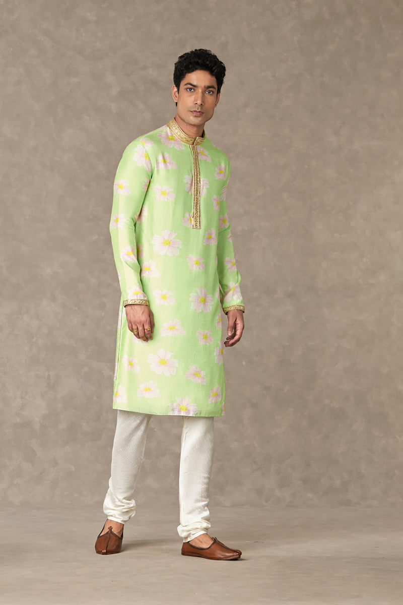 Mint Parijat Kurta Sets