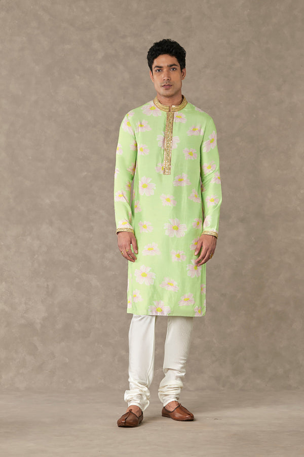 Mint Parijat Kurta Sets