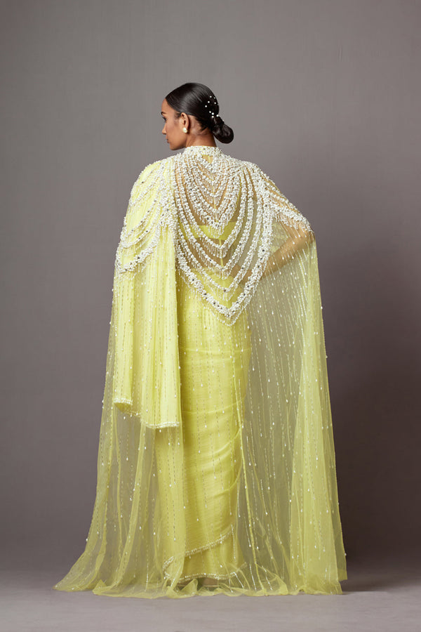 Mala Cape Saree