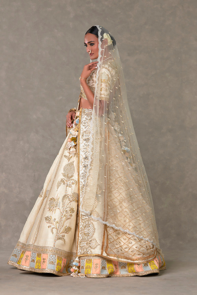 Ivory Anar-Phool Lehenga