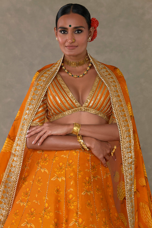 Rust Narangi-Bagh Lehenga
Regular Price