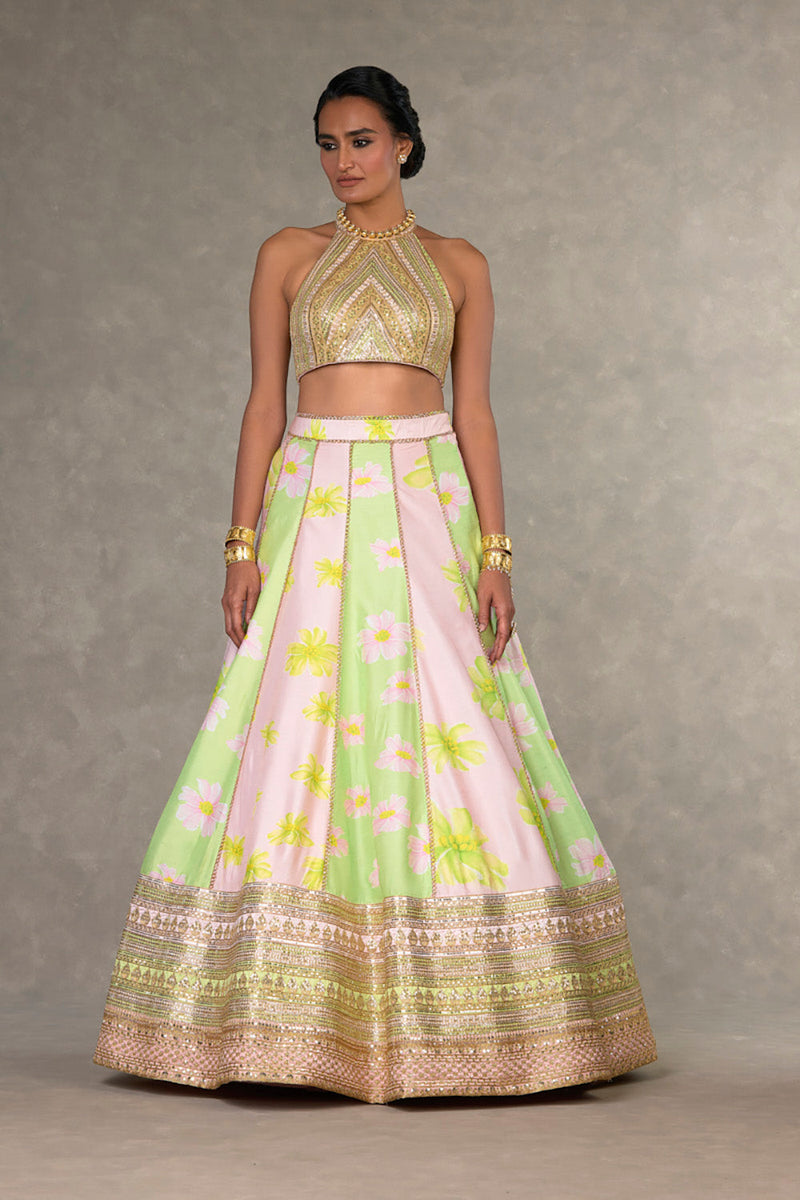 Summertime Parijat Sorbet Lehenga