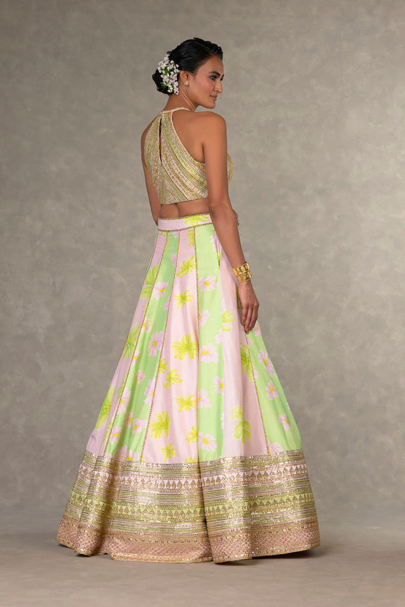 Summertime Parijat Sorbet Lehenga