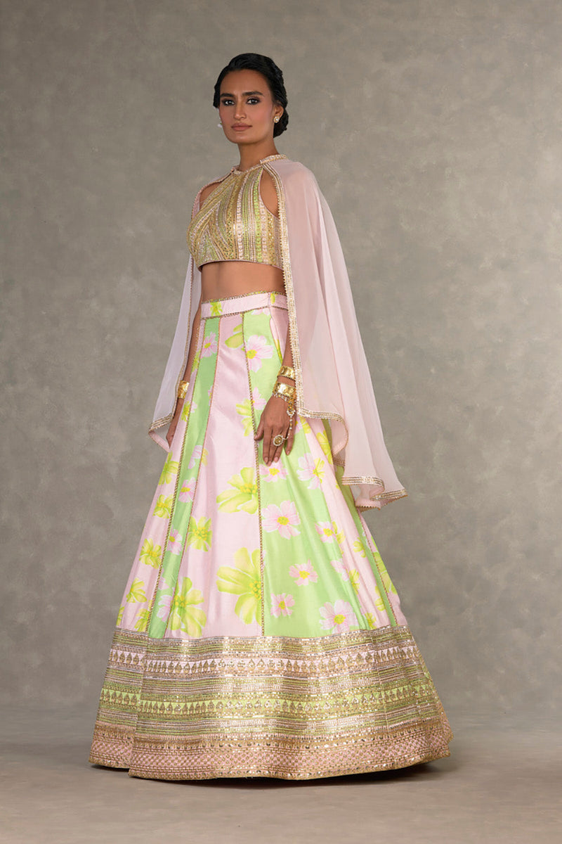 Summertime Parijat Sorbet Lehenga