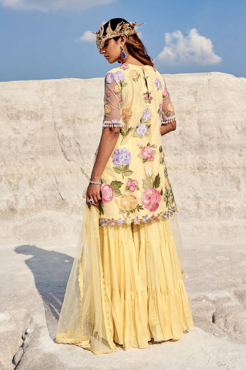 Embroidered Kurti Set