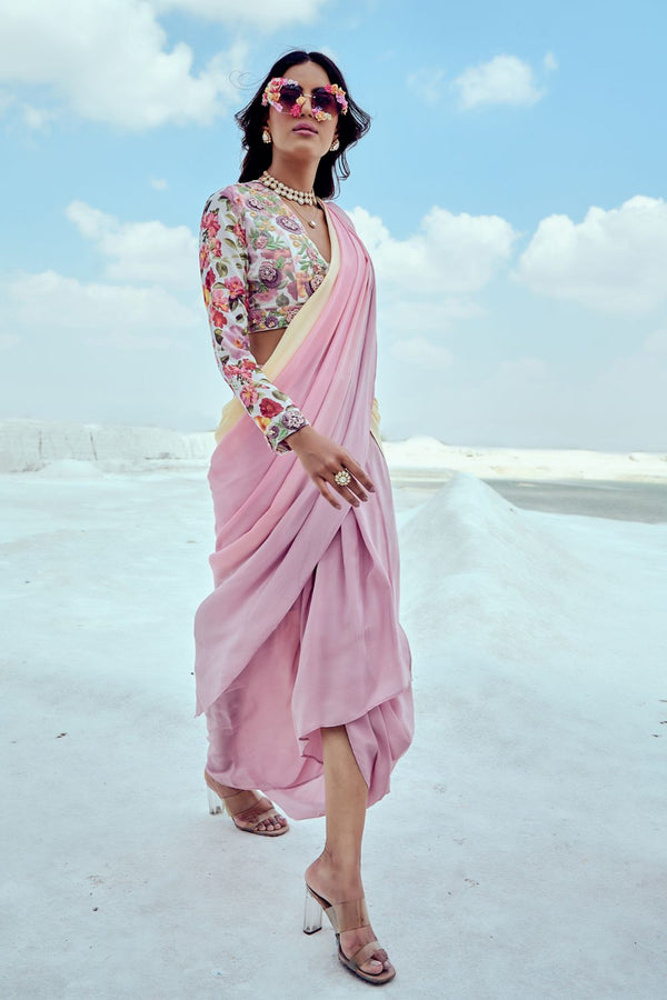 Cowl Skirt Sari