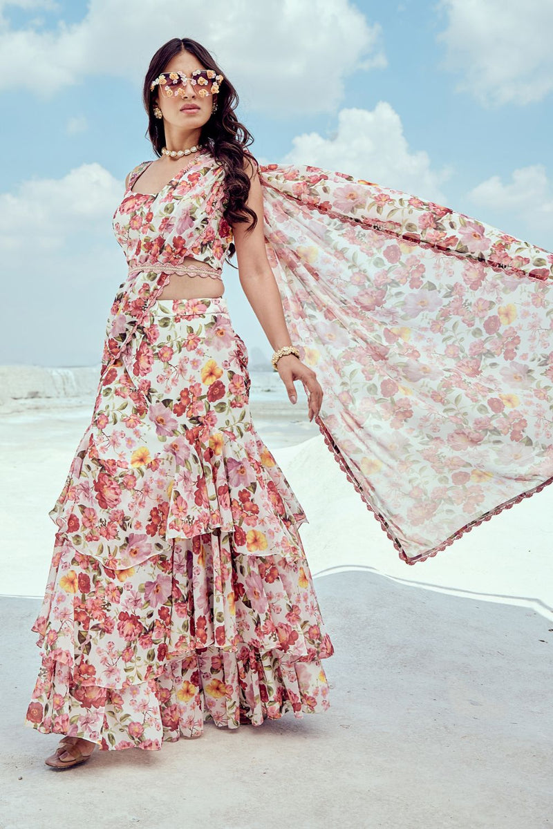 Tiered Sari