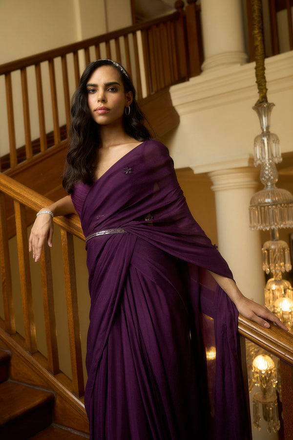 Stephanie Draped Saree Set