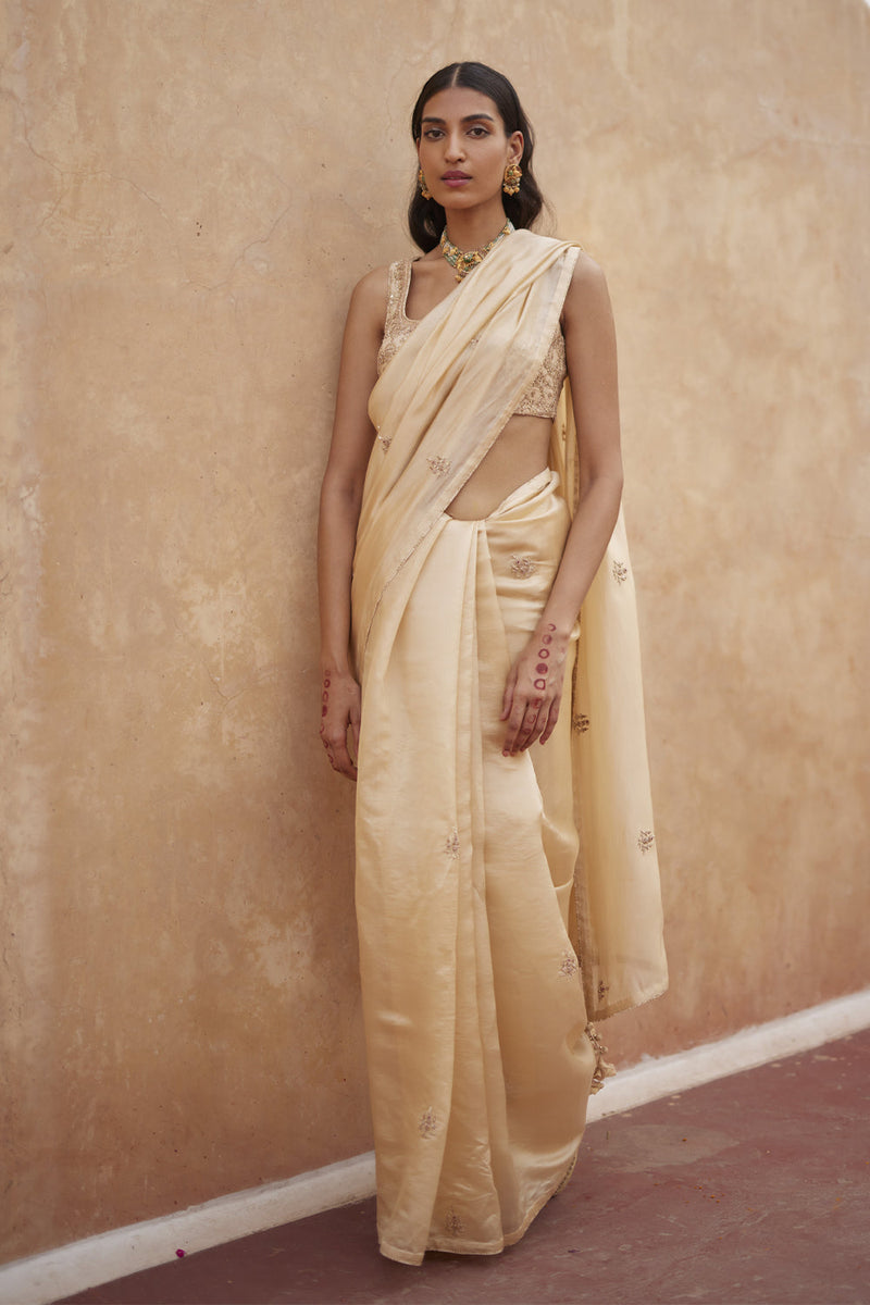 Buttercup Saree Paired With Blouse