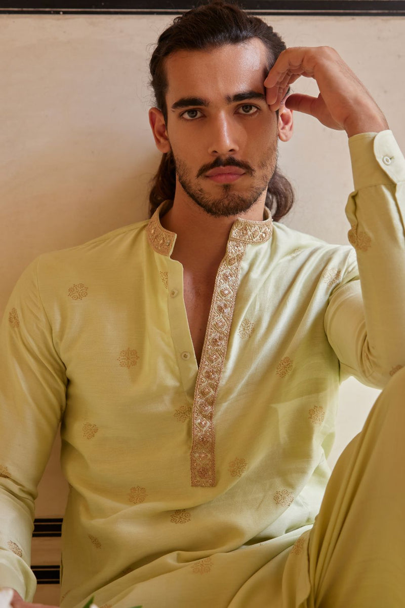 Mint Kurta With Pants