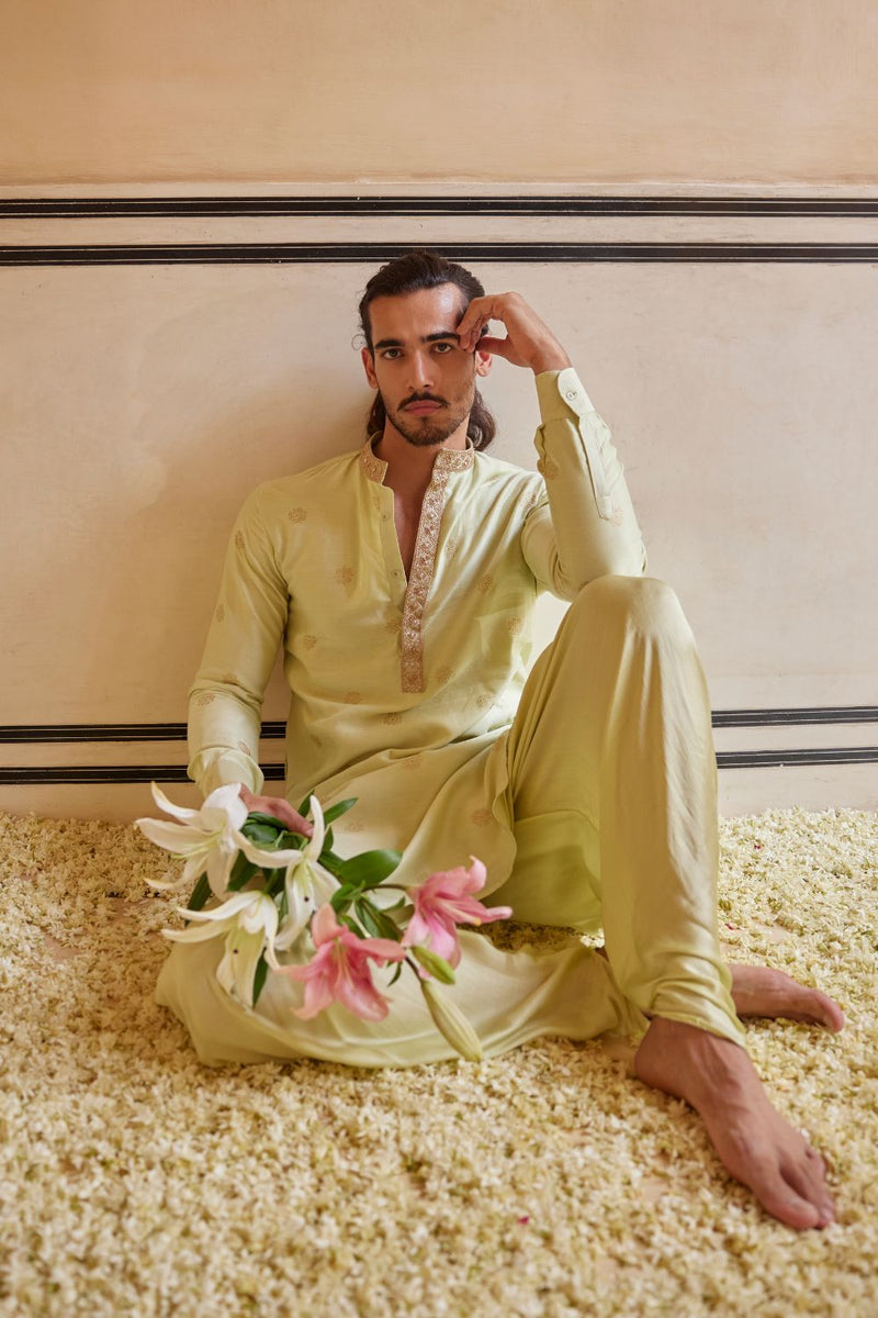 Mint Kurta With Pants