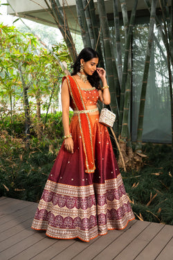 Zeenat Printed Lehenga Set