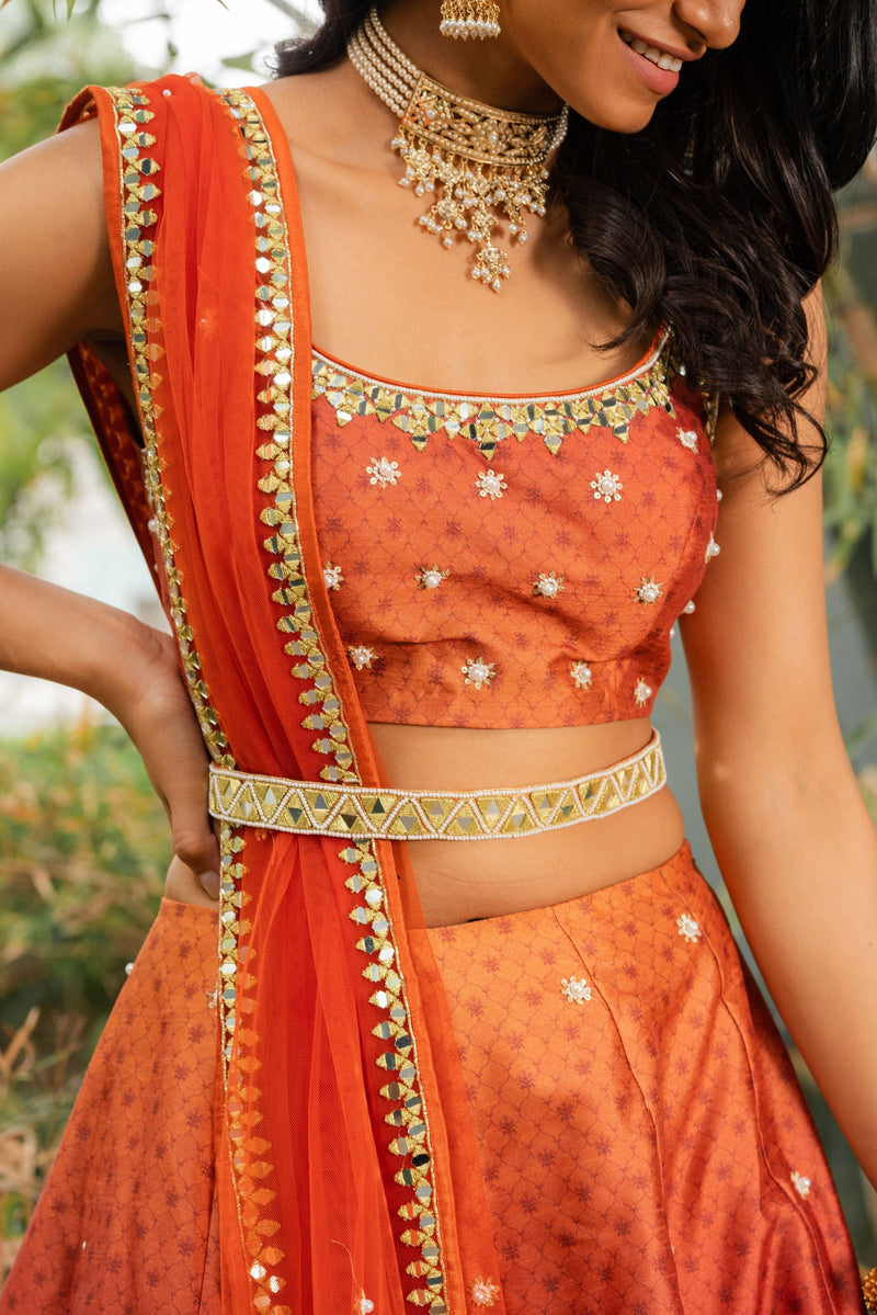 Zeenat Printed Lehenga Set