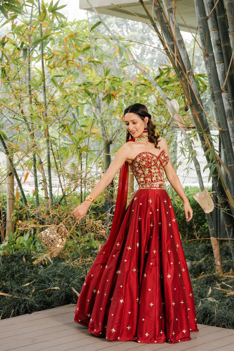 Aarzo Corset Lehenga Set