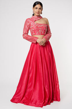 Embroidered blouse and clearance skirt set