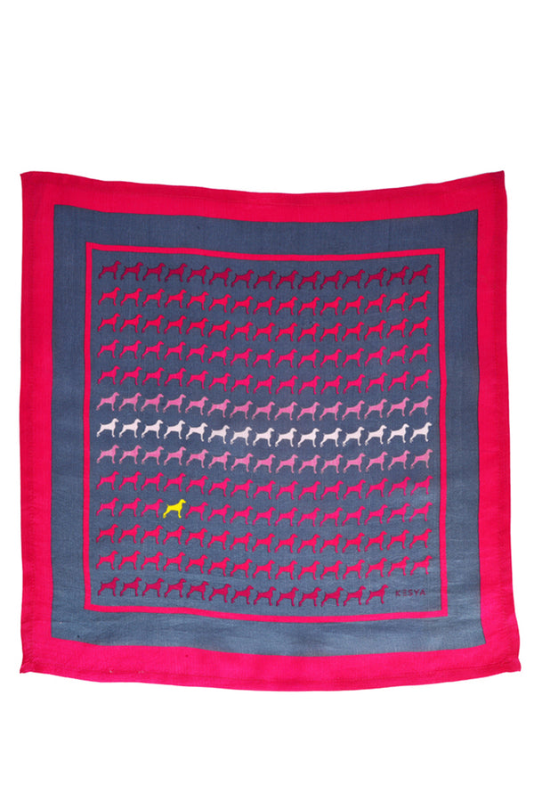Pink Dog Pocket Square
