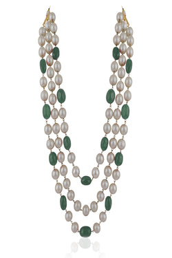 Sea Green & White Maala