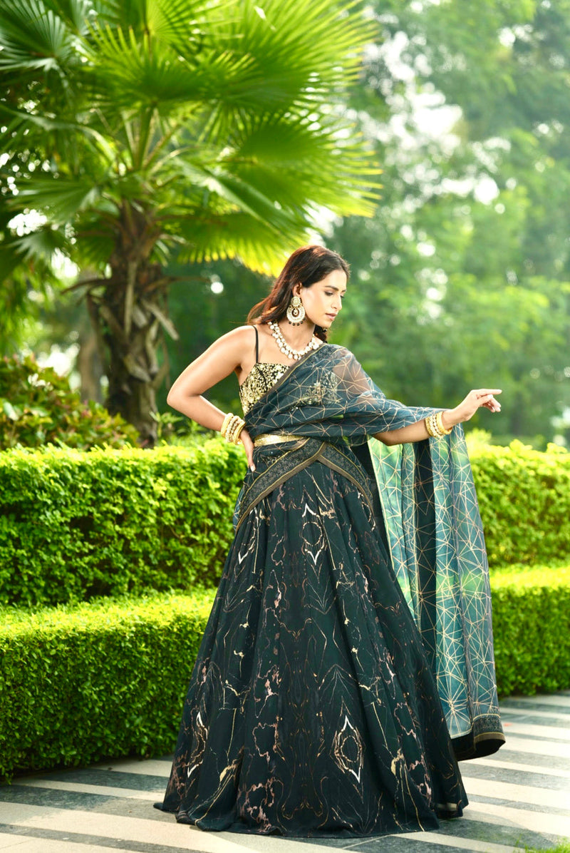 Black Mahi Anarkali Set