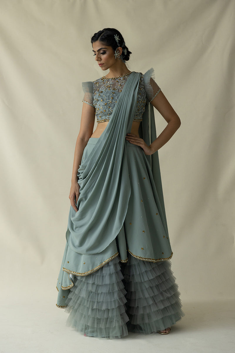 Powder Blue Lehenga