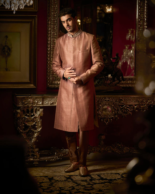 Coffee Sherwani Set