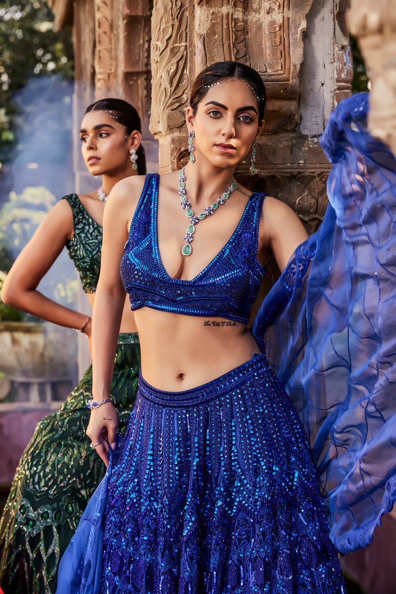 Blue Lehenga Set