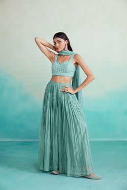 Spearmint Sharara Set