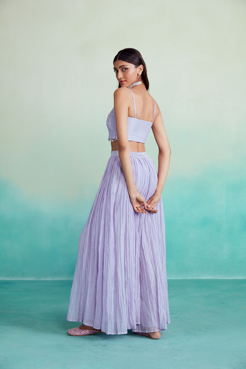 Lavender Mist Sharara Set