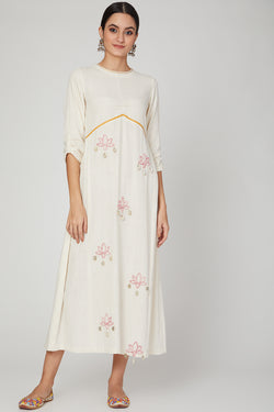 White lotus midi dress/kurta