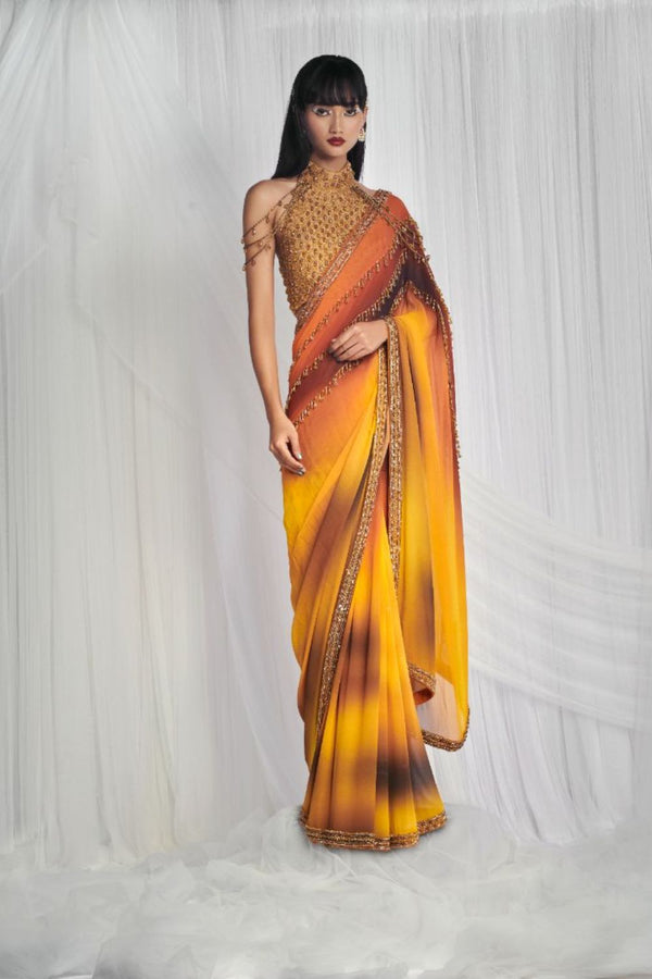 Sol Jewelled Saree with Blouse