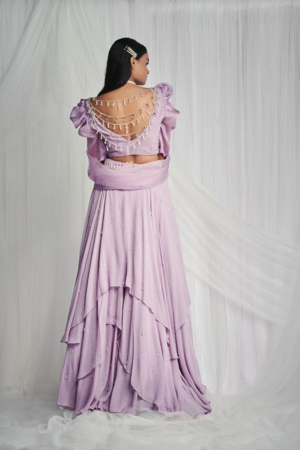 Amethyst Crown Lehenga