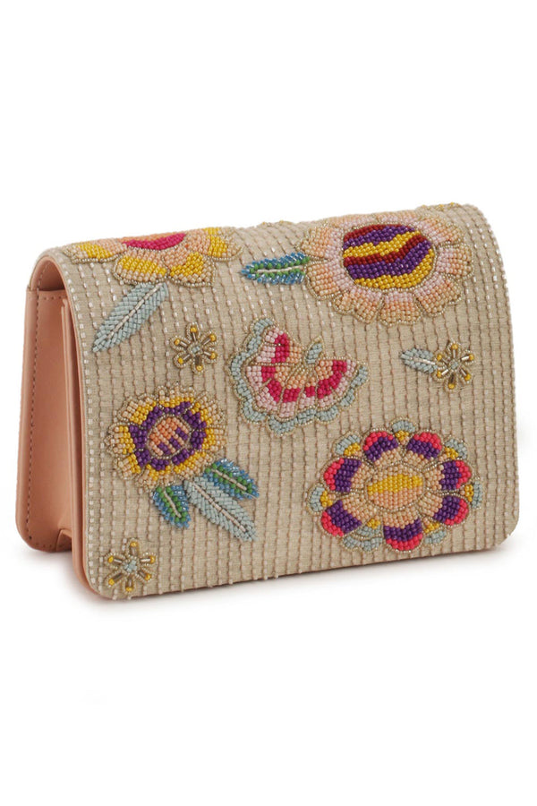 Beaded garden clutch