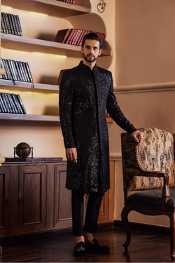 Men's Wear Black Sherwani