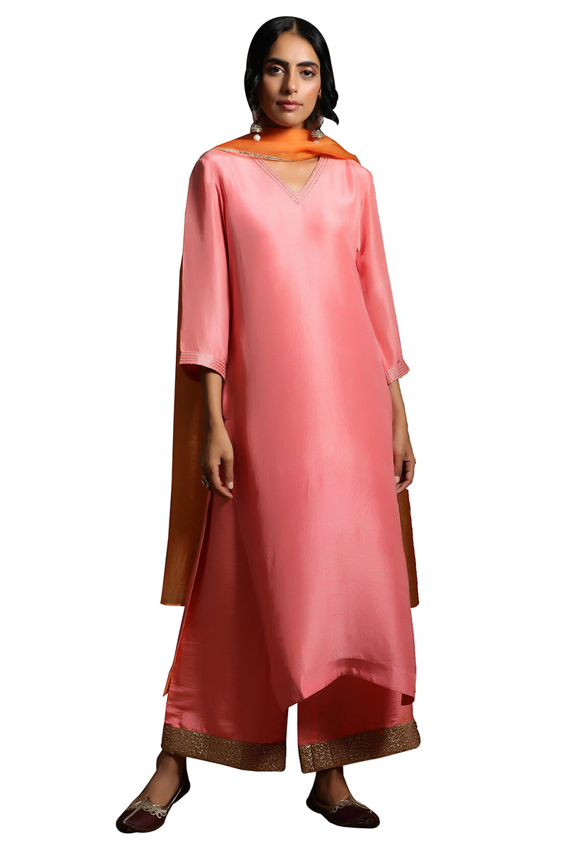 Gul Suit With Jama And Organza Odhni