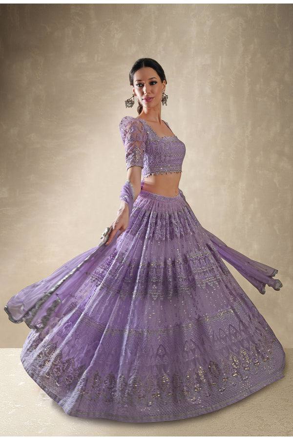 Lilac Lehenga Set