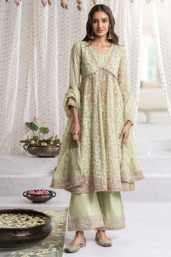 Ghoomar Anarkali Kurta with Ghoomar Pants